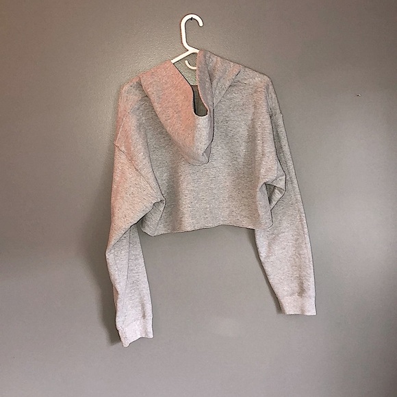 Gildan cropped grey hoodie - Picture 5 of 5